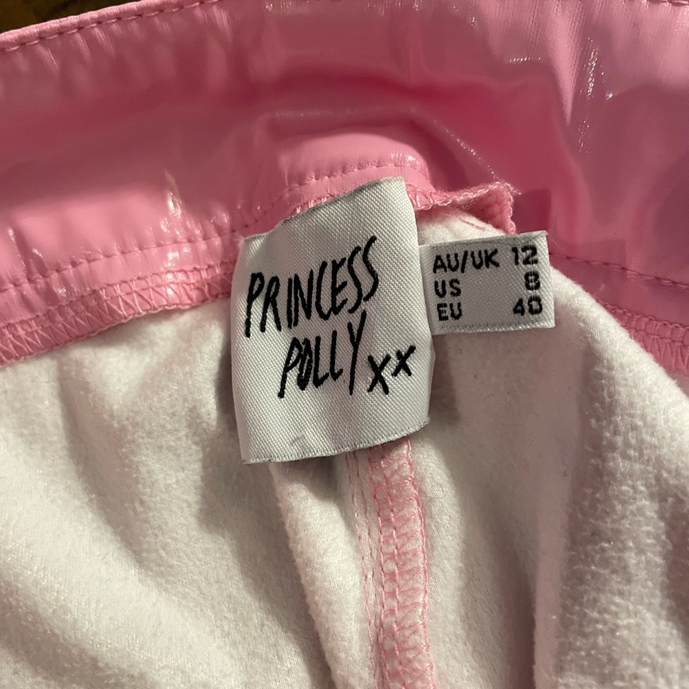 Pink pleather pants - Picture 3 of 3